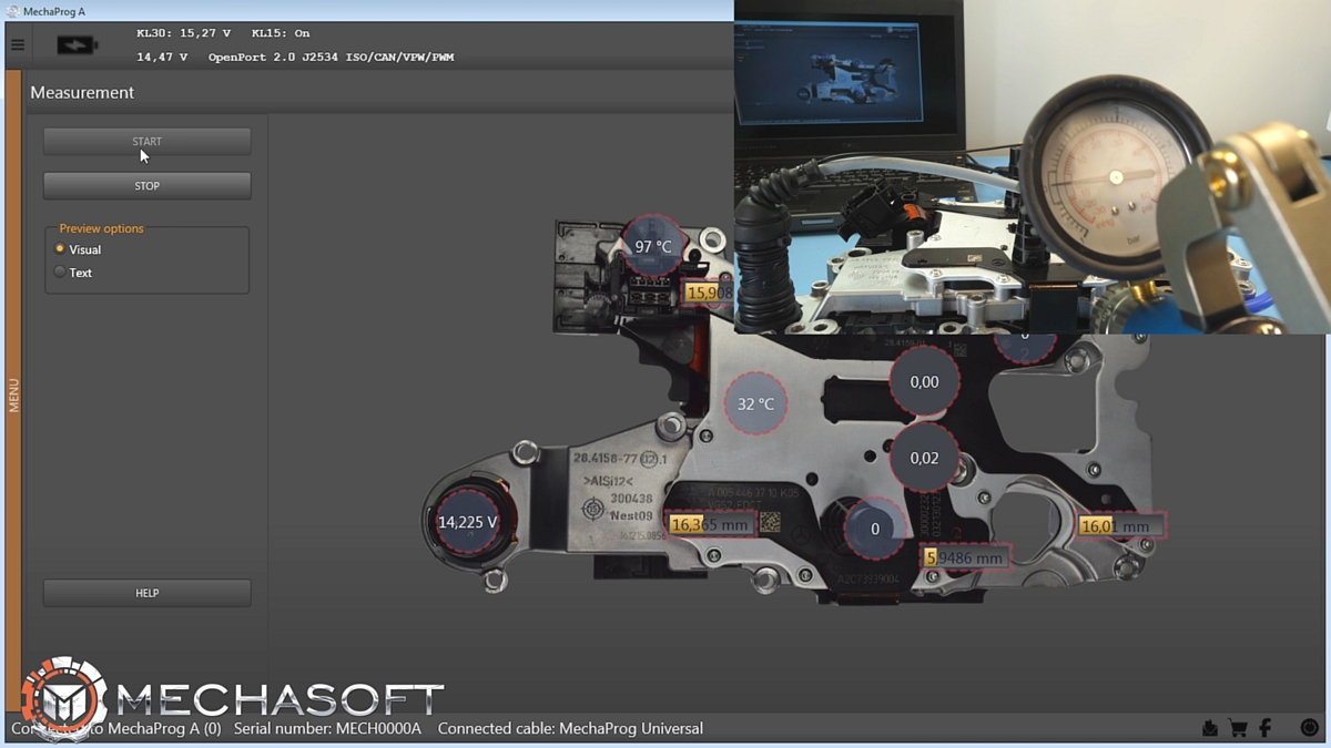 Mercedes 7G-DCT VGS-FDCT 724.0 Test and diagnosis