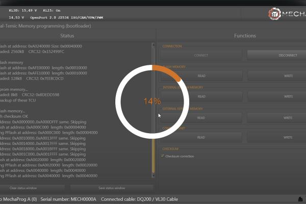 DQ200 G2 0CW Programming